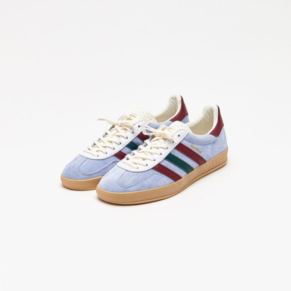 Adidas Gazelle Indoor Shoes - Blue, Burgundy and Green - Picture 3 of 6